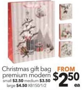 Cheap as Chips Christmas gift Bag Premium Modern offer