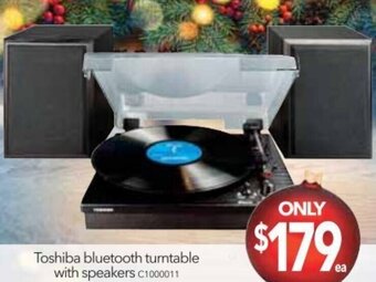 Toshiba Bluetooth Turntable with Speakers