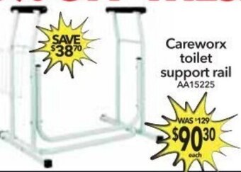 Cheap as Chips Careworx Toilet Support Rail offer