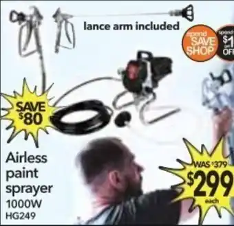 Cheap as Chips Airless Paint Sprayer 1000W offer