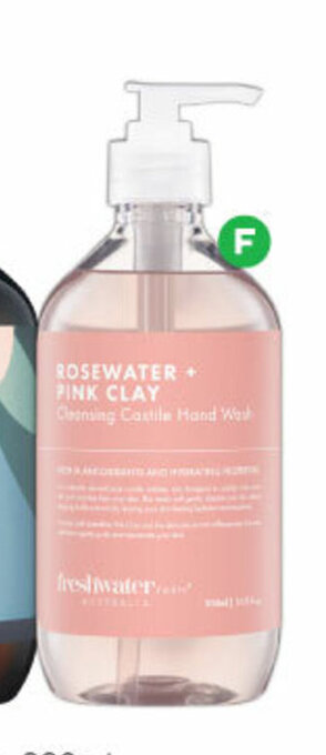 Woolworths Freshwater Rosewater Pink Clay Hand Wash 500mL offer