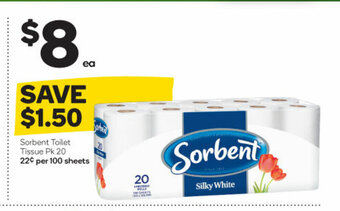 Woolworths Sorbent Toilet Tissue PK 20 offer