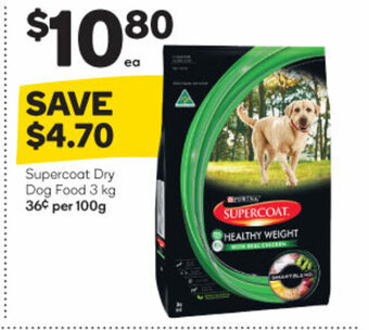 Woolworths Supercoat Dry Dog Food 3kg offer