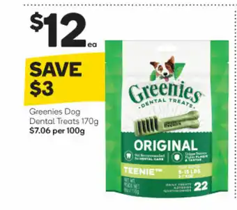 Greenies Dog Dental Treats 170g