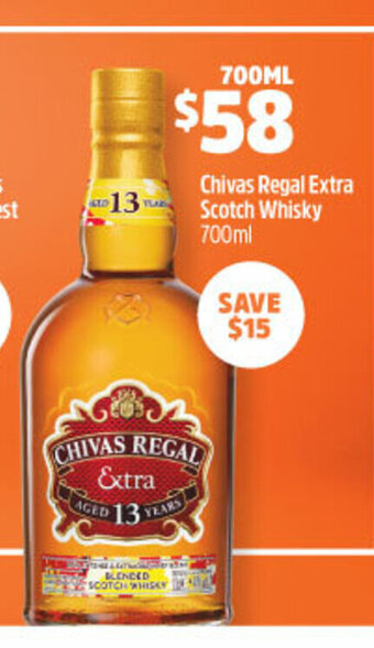 Woolworths Chivas Regal Extra Scotch Whisky 700ml offer