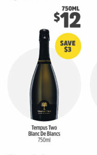 Woolworths Tempus Two Blanc De Blancs 750ml offer