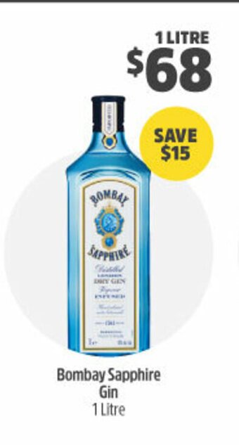 Woolworths Bombay Sapphire Gin 1 Litre offer