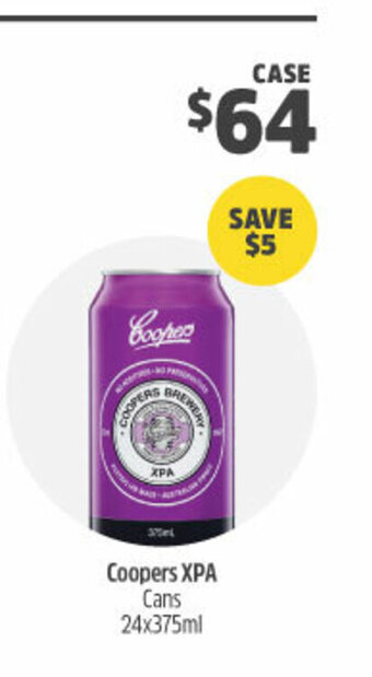 Woolworths Coopers XPA Cans 24x375ml offer