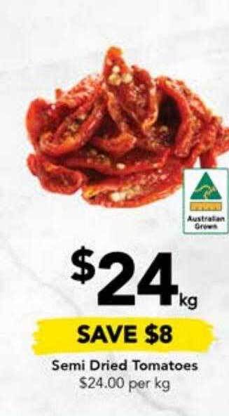 Drakes Semi dried tomatoes offer