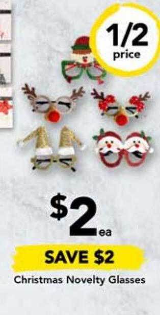 Drakes Christmas novelty glasses offer