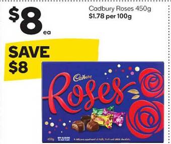 Woolworths Cadbury roses offer