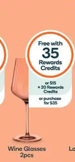 Woolworths Wine glasses 2pcs offer