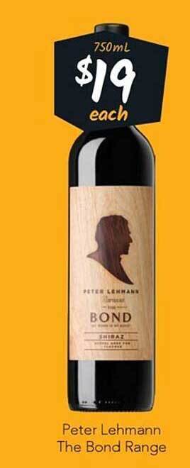 Cellarbrations Peter lehmann the bond range offer