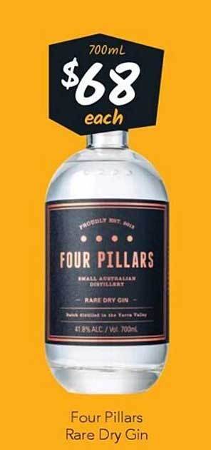 Cellarbrations Four pillars rare dry gin offer