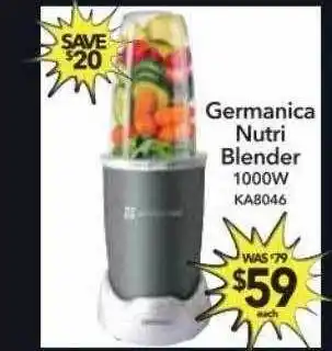 Cheap as Chips Germanica nutri blender 1000w offer