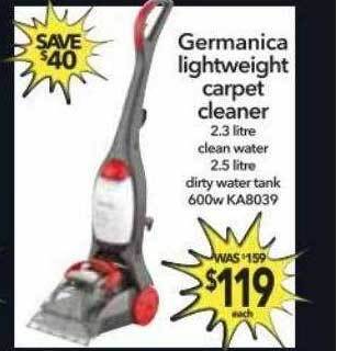 Cheap as Chips Germanica lightweight carpet cleaner offer