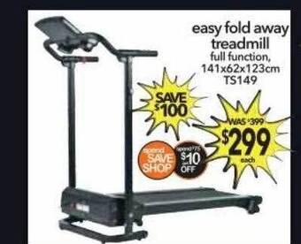 Cheap as Chips Easy fold away treadmill offer
