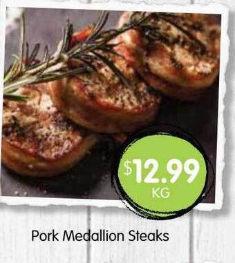 Spudshed Pork medallion steaks offer