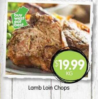 Spudshed Lamb loin chops offer
