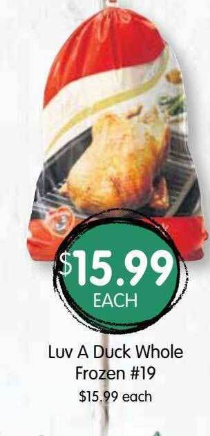 Spudshed Luv a duck whole frozen #19 offer
