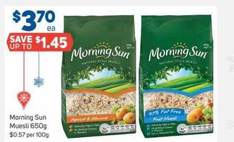 Foodland Morning sun muesli offer