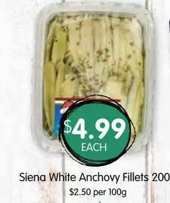 Siena white anchovy fillets 200