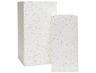LivingStyles Rivka 2 Piece Terrazzo Tall Square Pot Set offer