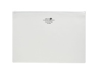 Officeworks Aqua Drops Zip Open Document Wallet A3 Clear offer