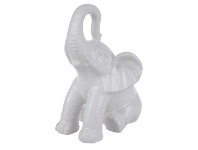 LivingStyles Flora & Fauna Ceramic Elephant Figurine offer