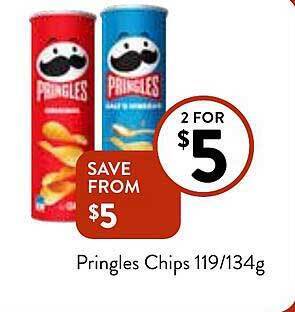 Foodworks Pringles chips offer