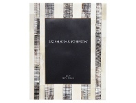 LivingStyles Stripe Bone Photo Frame, 5x7" offer