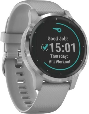 Garmin Vivoactive 4S Hybrid Watch - Grey-Silver