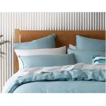 Myer Australian house & garden sandy cape washed belgian linen quilt cover set* offer