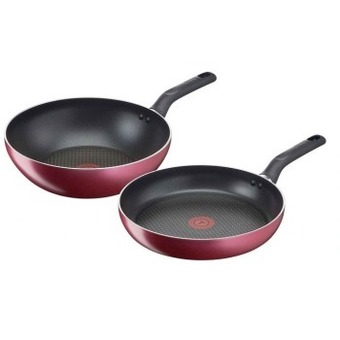 Tefal pro style frypan and wok twin pack 28cm