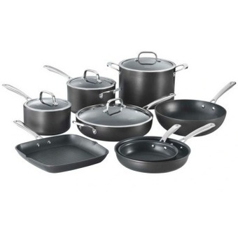 Myer The cooks collective 8pc one hard anodised cookware set offer