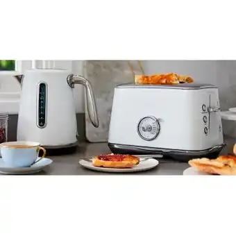 Myer Breville the luxe duo toaster and kettle breakfast pack in sea salt offer