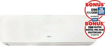 The Good Guys Fujitsu C7.1kW H8.0kW Reverse Cycle Split System offer