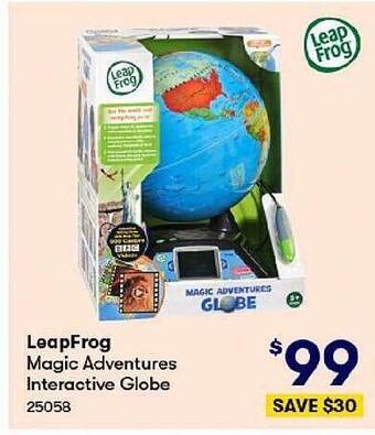 BIG W Leapfrog magic adventures interactive globe offer