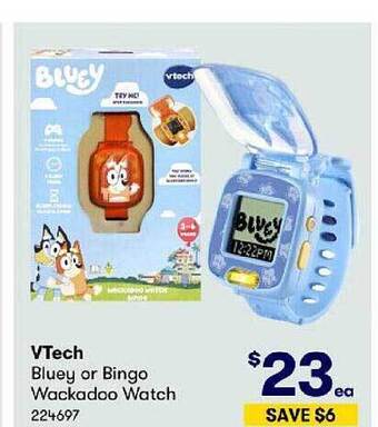BIG W Vtech bluey or bingo wackadoo watch offer