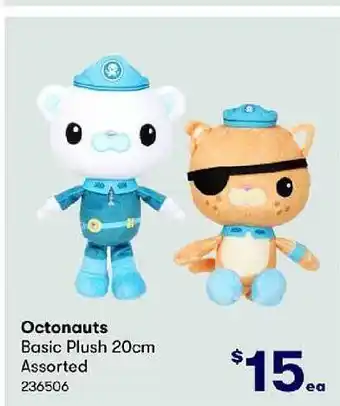 BIG W Octonauts basic plush 20cm assorted offer