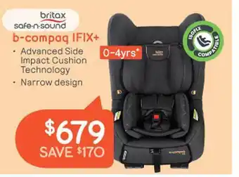 Baby Bunting Britax b-compaq ifix+ offer