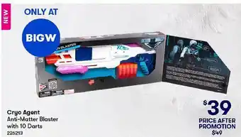 Cryo agent anti-matter blaster with 10 darts