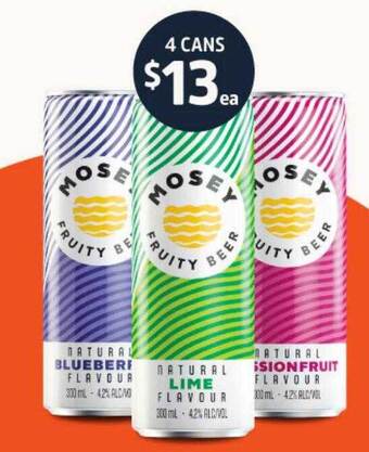 BWS Mosey fruity beer offer