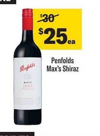 Penfolds max's shiraz