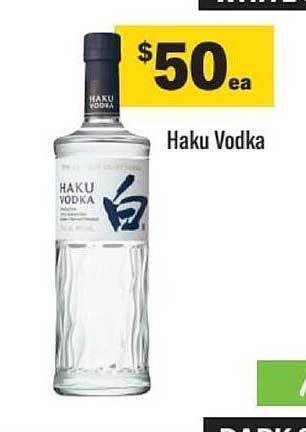 Liquorland Haku vodka offer