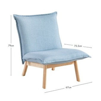 Oscar light blue chair by m.u.s.e.