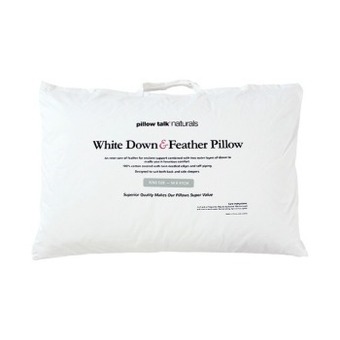 Pillow Talk 30/70 duck down & feather surround king pillow by pillow talk naturals offer