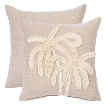 Pillow Talk Aloha tufted palm cushion by m.u.s.e. offer