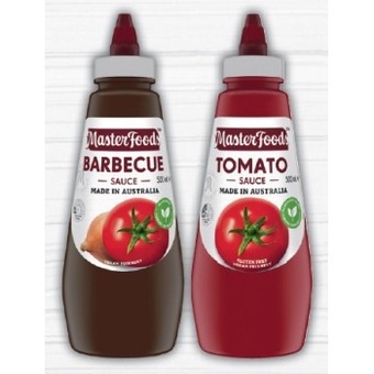 IGA Masterfoods squeezy sauce 475-500ml selected varieties offer