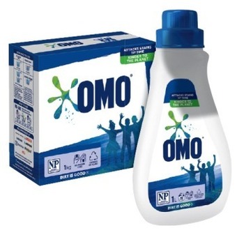 IGA Omo front & top loader laundry liquid 1 litre or powder 1kg selected varieties offer